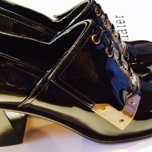 Tomas Maier Glossy Leather Black Shoes